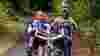 Adapted cycle riders on traffic-free path