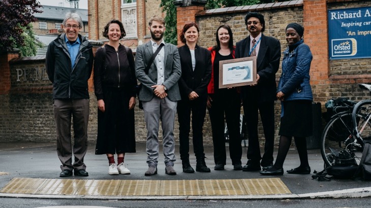 The “New Streets Design Award” is presented at New Park Road