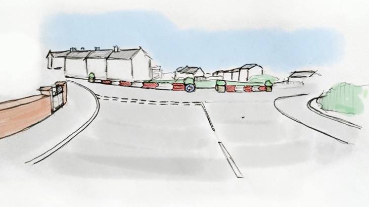 Graphic design illustration of the new Tyneside cycle route