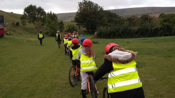 Moulsecombe Primary School Pupils Pedal Out To Their Bike Camp To Celebrate Bike To School Week 