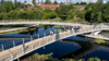Aerial shot of Stockingfield Bridge in Glasgow